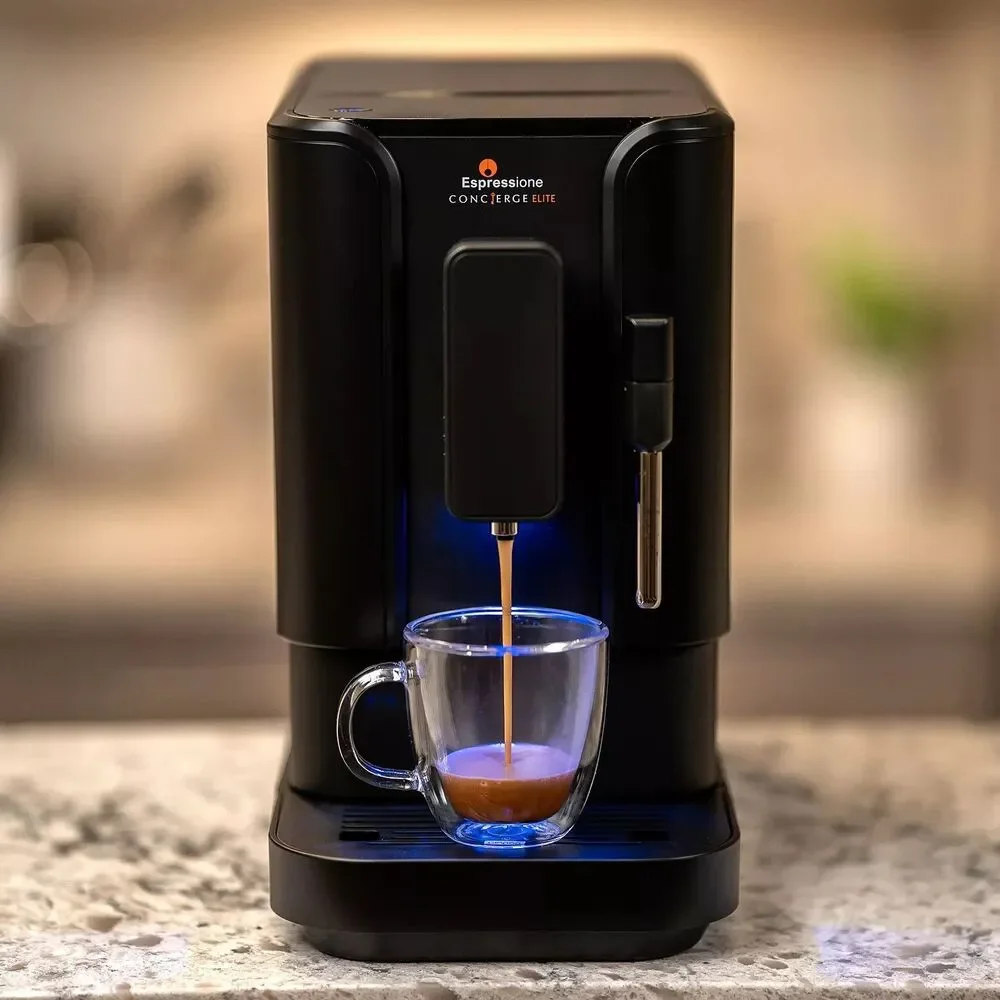 Espressione Concierge Elite Coffee Espresso Machine Infinite Black 20Bar Grinder
